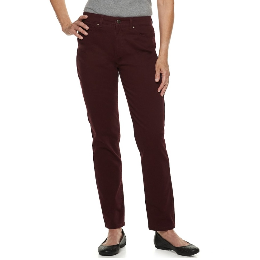 •Croft & Barrow Classic Stretch Straight Jeans